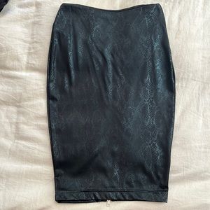 M Black Milk SnakeSkin Pencil Skirt